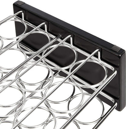 Amazon Basics 20 Jars Spice Organizer Rack, Silver