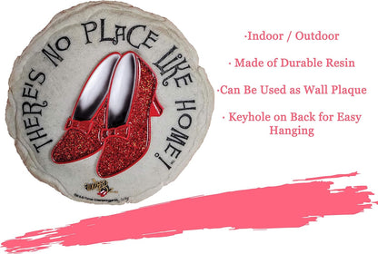 Spoontiques Ruby Slippers Stepping Stone - Wizard of Oz Decorative Garden Stone for Yard, Patio, Garden or Walkway - Outdoor or Indoor Home Decor