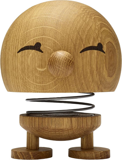 Hoptimist Bimble Whimsical Elegance in a Playful Figure, Adding Joyful Character to Your Space Scandinavian Design - Large Oak, 4.72 x 5.91 x 4.33 inches