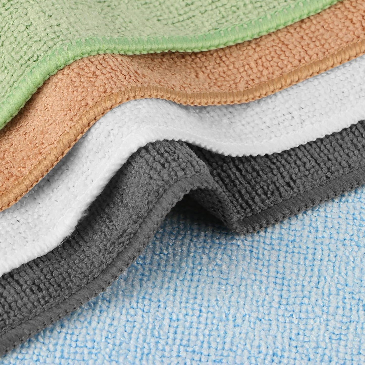 Orighty Microfiber Washcloths Bulk Towels Set 100 Pack, Highly Absorbent and Soft Feel Face Cloths, Multi-Purpose Wash Cloths & Hand Towels for Bathroom, Hotel, Spa, and Gym, 12x12 Inch, Multi-Color