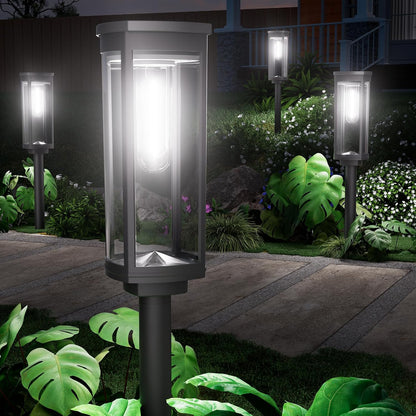 8 Pack Solar Pathway Lights Outdoor,Super Brightness IP65 Waterproof Auto On/Off Solar Path Lights, Garden Solar Powered Landscape Lighting for Outside Yard Garden Driveway Walkway Decor
