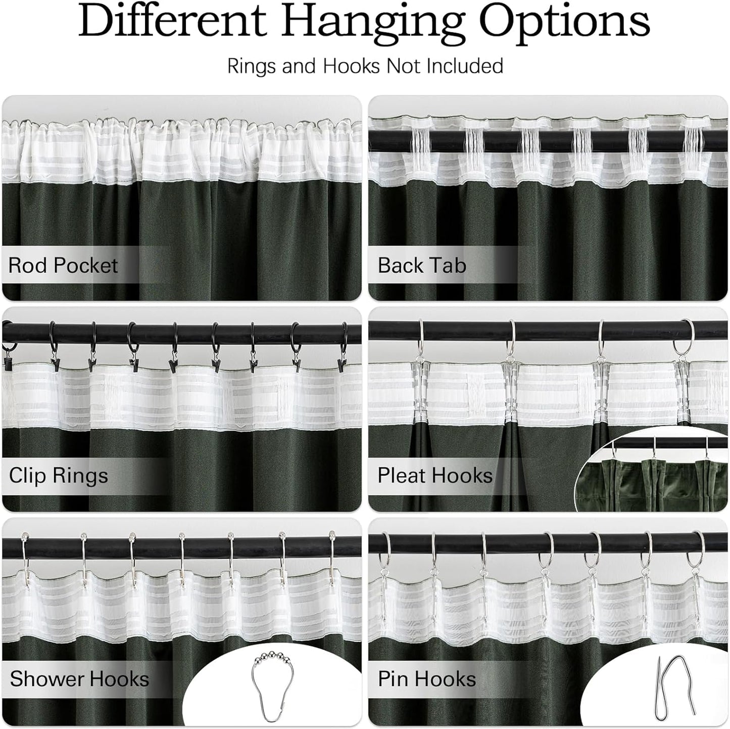 MIULEE Olive Green Velvet Curtains 84 inches 2 Panels - Pinch Pleated Luxury Room Darkening Window Drapes for Bedroom Living Room Blackout Thermal Insulated Super Soft, Back Tab Rod Pocket, W52 x L84