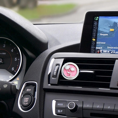 Car Diffuser Vent Clip 30mm Aromatherapy Essential Oil Automotive Diffuser Air Fresheners Vent Clips Car Accessories for Women Birthday Gifts (Flamingo)