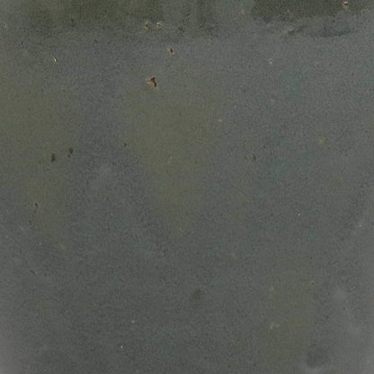 Sunnydaze Chalet Large Ceramic Plant Pot - Round Outdoor Glazed Ceramic Planter Pot with Drainage - Gray - 14.5"