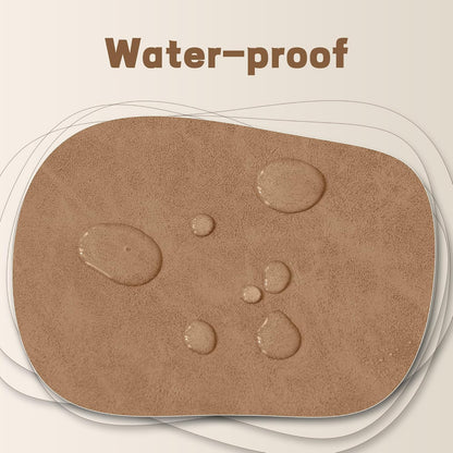 30-Inch Round Storage Ottoman, Modern Ottoman Coffee Table with Removable Top for Living Room, Bedroom, Office （Light Brown）