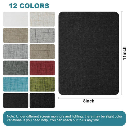 J.CARP 2Pcs Linen Repair Patches, Large Self-Adhesive Fabric Patch for Sofas, Couch, Furniture, Car Seats (8 * 11 inches-2PCS Floral Black)