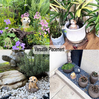 Meerkat Statue - Charming Meerkat Garden Animal Statue: Lifelike Decor Accent for Your Yard or Patio - Add Personality to Your Outdoor Space