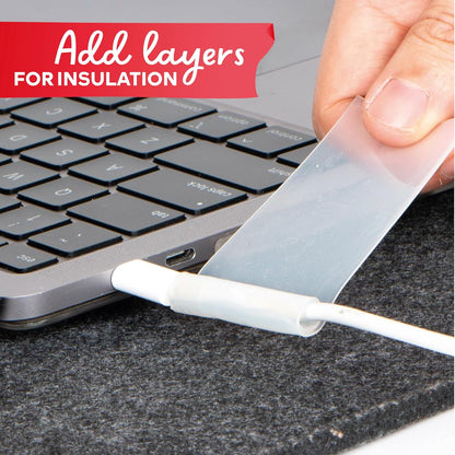 XFasten Self-fusing Silicone Tape Pro, Clear, 1.5-Inch x 15-Feet, 30mils Extreme Silicone Repair Pipe Tape for Electrical, Radiator Hose, Garden Hose, Coax Plumbers Water Seal and Stretch Tape