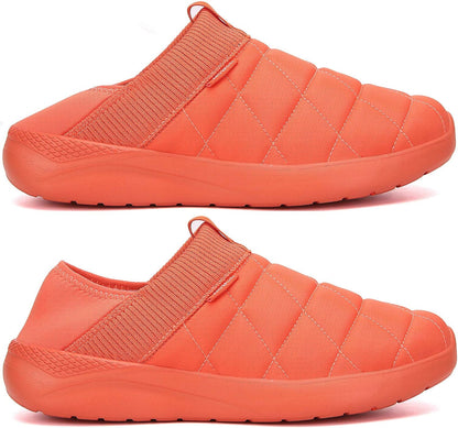 KUBUA Slippers for Men and Womens Indoor House Shoes Plush Slip on Outdoor Garden Loafers