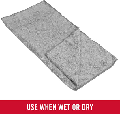 Rubbermaid All Purpose Microfiber Cleaning Cloth Towels, 12"x12", Non-Scratch, Reusable/Washable for Cleaning/Wiping/Polishing for Home/Kitchen/Car (Pack of 300)