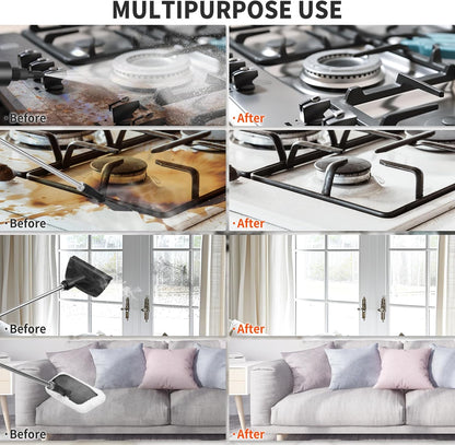 Handheld Steam Cleaner, 2500W High Pressure Steam Cleaner, 15s Fast Heating Portable Steamer for Cleaning with 17 pcs Accessories for Dirt, Grease, Grout, Tile,Floor, and Car (White)