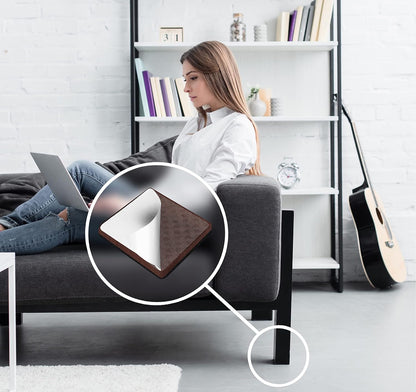 Slipstick GorillaPads Non Slip Furniture Pads/Gripper Floor Protectors (Set of 4) 3 Inch Square Self Adhesive Rubber Stoppers for Furniture Legs, CB155