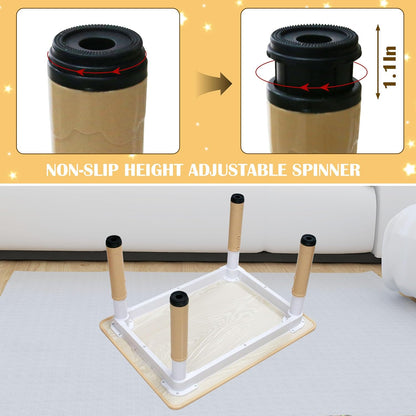 Kids Table and 4 Chairs Set with Graffiti Desktop, Toddler Furniture Set, Non-Slip, Table Children Study Desk, Dining Table, Height Adjustable Desk, Painting Desktop for Kids (31.5x23.6Inch)