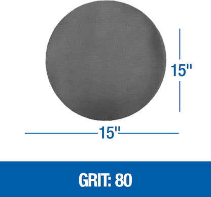 Floor Sanding Screen Disc, 10 Pack, 15", Grit 80