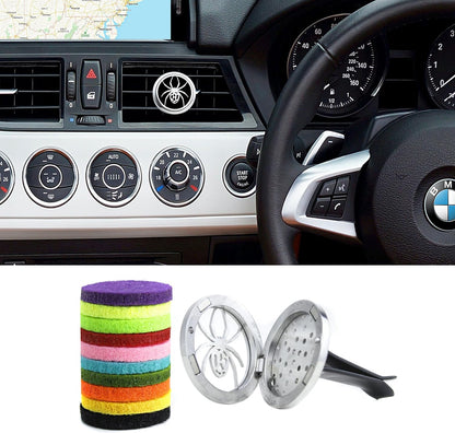 Car Diffuser Vent Clip 30mm Aromatherapy Essential Oil Automotive Diffuser Air Fresheners Vent Clips Car Accessories for Women Birthday Gifts (Spider)
