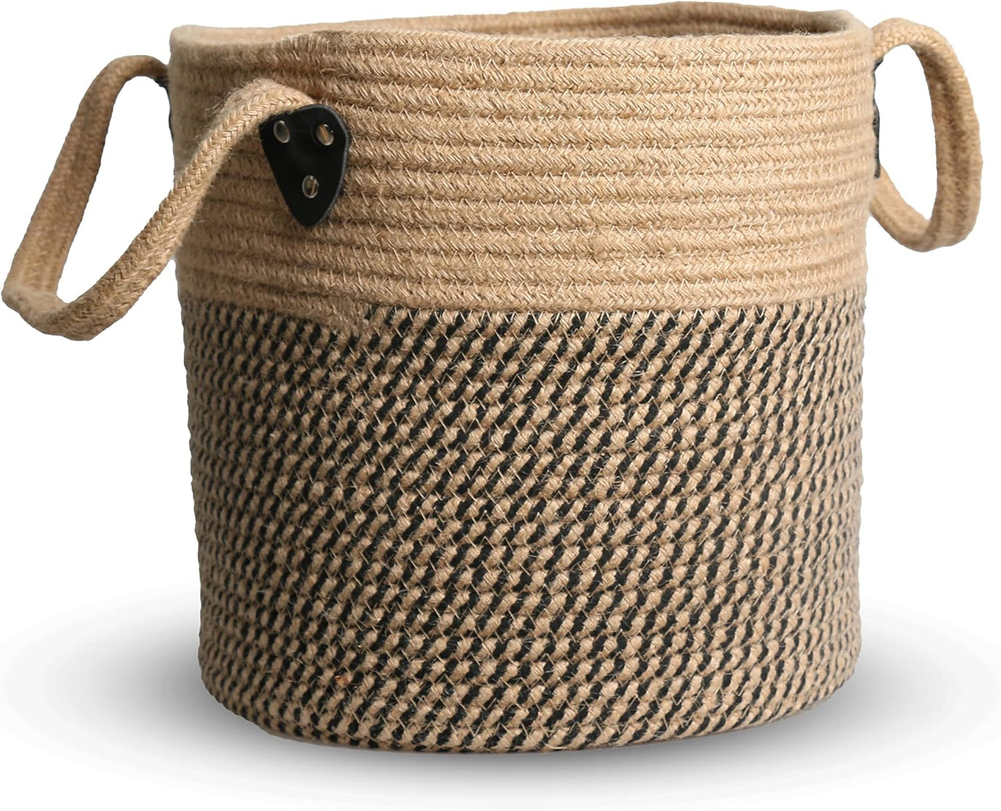 Jute Rope Basket - 12"x12" Woven Plant Pot Cover, Boho Indoor/Outdoor Multifunctional Storage