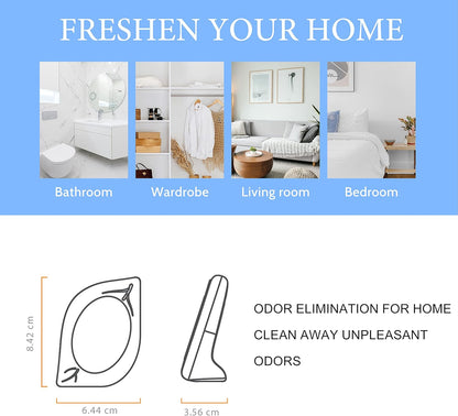 Air Freshener for Home, 4 Pack, Fresh Scent, Odor Eliminator for Small Area Closets Bathroom Pets Strong Odor, Up to 120 Days