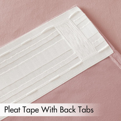 MIULEE Baby Pink Velvet Curtains 90 inches 2 Panels - Luxury Room Darkening Window Drapes for Bedroom Living Room Thermal Insulated Super Soft Blackout, Back Tab Rod Pocket Pinch Pleated, W52 x L90