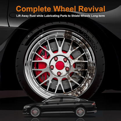 Rust Remover Spray for Metal - 2025 Upgrade Heavy Duty Metal Cleaner for Vehicles, Tools, Chains, Iron Out Rust Stain Remover, Multi-Surface Cleaner, Fast-Acting Oxidation Remover