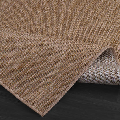 CAMILSON Outdoor Rug 6x9 Modern Area Rugs for Indoor and Outdoor Patios and Porches - Waterproof, Washable, Non-Shedding, Easy-to-Clean Outside Carpet (6 x 9, Solid - Jute)