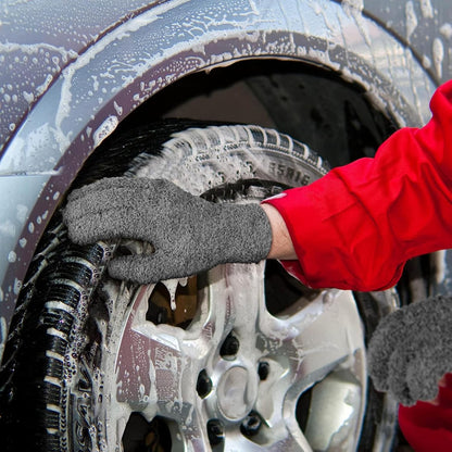 Bencailor 6 Pairs Microfiber Dusting Gloves, Dusting Cleaning Gloves Microfiber Gloves for Plants House Blinds Car Dust Mitt (Vintage Color,Medium)