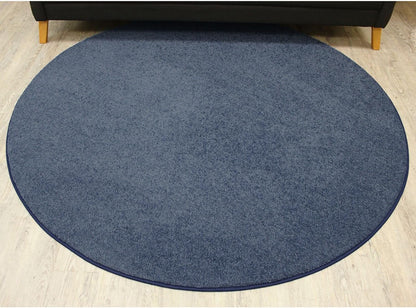 KOECKRITZ Soft and Colorful Kids Classroom Area Rugs (Passes Flammability Pill Test) Many Sizes and Bright Colors to Select from (12' Round, Navy)