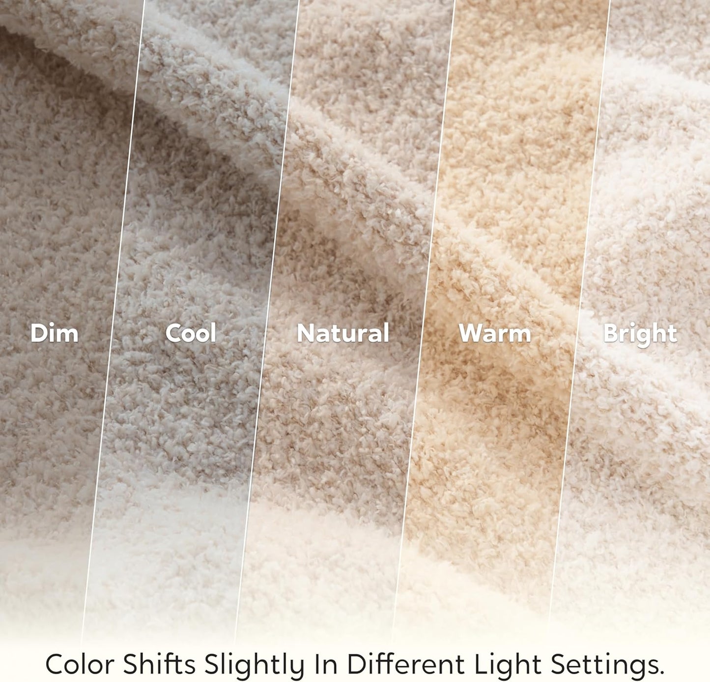 Joiedomi Throw Blanket for Couch Bed Sofa, Beige Knitted Blankets Gifts for Women Mom Girls, Cozy Cute Soft Throw Home Room Decor Aesthetic for Women Mothers Birthday Gifts 50x60 Inches