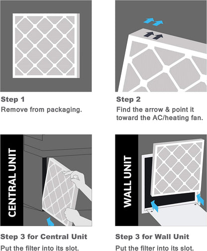 15x20x1 AC and Furnace Air Filter by Aerostar - MERV 8, Box of 12