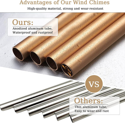 Wind Chimes for Outside, 30" Wooden Sympathy Wind Chimes Memorial Wind Chime for Loss of Loved One Mother Father, Sympathy Gift Home Decor Outdoor Garden Patio