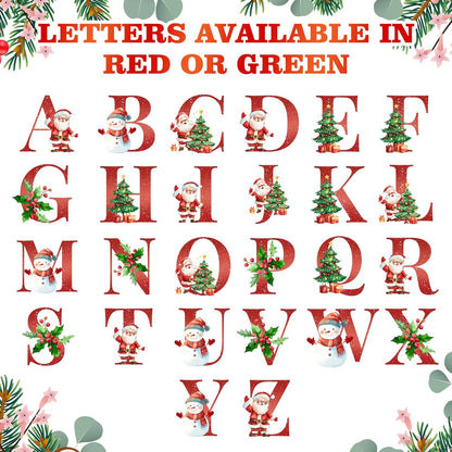 Personalized Christmas Ornaments 2025, Custom Initial Ornaments A-Z Monogram Ceramic Christmas Ornament