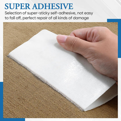 Canvas Repair Patch 5.5 x 8 Inches 6Pcs Self-Adhesive Waterproof Canvas Patch Kit for Repairing Tents,Sofas,Boat Covers,Camping Chair,Awnings,Car Seats.（Khaki）
