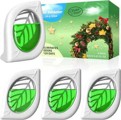 Air Freshener for Home, 4 Pack, Cedar, Odor Eliminator for Small Area Closets Bathroom Pets Strong Odor, Up to 120 Days
