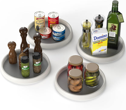 Simple Houseware 10-Inch Lazy Susan Spice Organizer Rotating Tray, 4-Pack