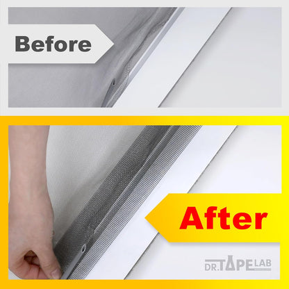 Black Window Screen Repair Tape, 2 in X 8.5 FT, Screen Repair Kit for Windows or Doors, Strong Adhesive Patch Kit Fiberglass Mesh Tape