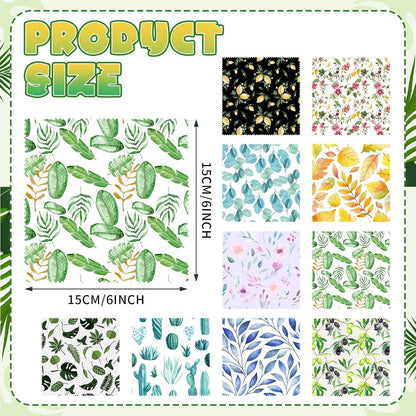 Sinmoe 20 Pcs Microfiber Cleaning Cloth for Glasses Plant Microfiber Cloth Soft Multicolor Glasses Cleaner for Eyeglasses Camera Lens Cell Phone Screens,6 x 6 Inches