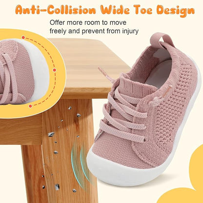 JIASUQI Baby Shoes for Toddler Boys Girls Sneakers Slip on Walking Shoes for Babies