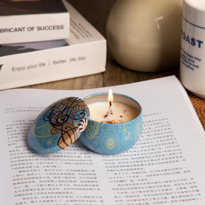 Aromatherapy Soy Candles Gift Set for Women – 4 Pack Scented Candle Set with Lavender, Rose, Jasmine & Freesia, Relaxing Stress Relief Gifts, Mother’s Day, Christmas,Small Candles for Gifts