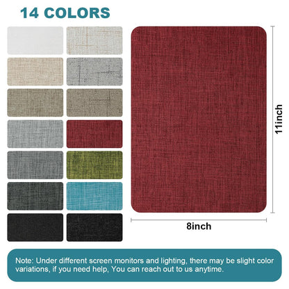 J.CARP 2Pcs Linen Repair Patches, Large Self-Adhesive Fabric Patch for Sofas, Couch, Furniture, Car Seats (8 * 11 inches-2PCS Red)