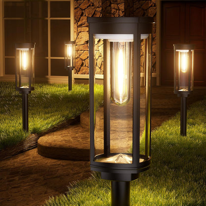 Solar Pathway Lights Outdoor Solar Lights Outdoor, IP65 Waterproof Auto On/Off Solar Garden Lights Solar Powered Landscape Lighting for Yard Walkway Driveway Pathway (Warm White, 2pack)