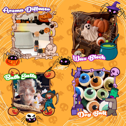 Halloween Fragrance Oils Set, Essential Oil for Diffuser, Diffuser Oil, Use for Soap Candle Making,Caramel Apples, Pumpkin Pie, Candy Corn, Halloween Cookies, Popcorn Balls, Snickers Bars