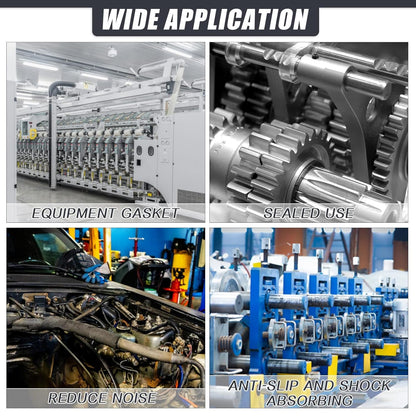 Adhesive Rubber Strips Neoprene Rubber Sheets, Rolls & Strips with Adhesive Backing Rubber Pads Self Stick Seal Rubber Gasket Adhesive Back for Matting Padding - 4" Wide x 1/8" Thick x 10' Long