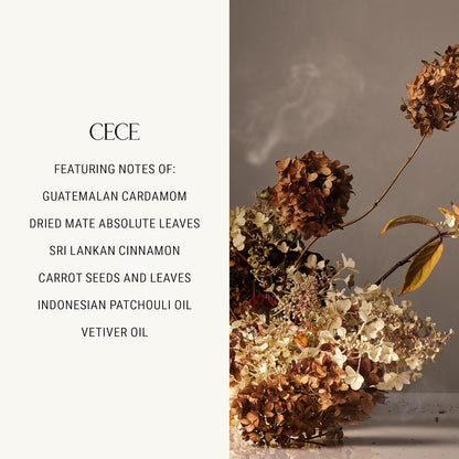 Homecourt Luxury Scented Candle, Cece Scent, 60-Hour Burn Time, Soy Wax Blend, Organic Cotton Wick, Kiln-Fired Reusable Ceramic Vessel, 8 Oz, 2.0