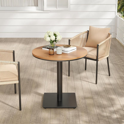 Soohow Patio Furniture Table, Outdoor Dining Set of Patio Table, Plastic Wooden Top Outdoor Furniture Table for Lawn, Deck, Backyard, Poolside