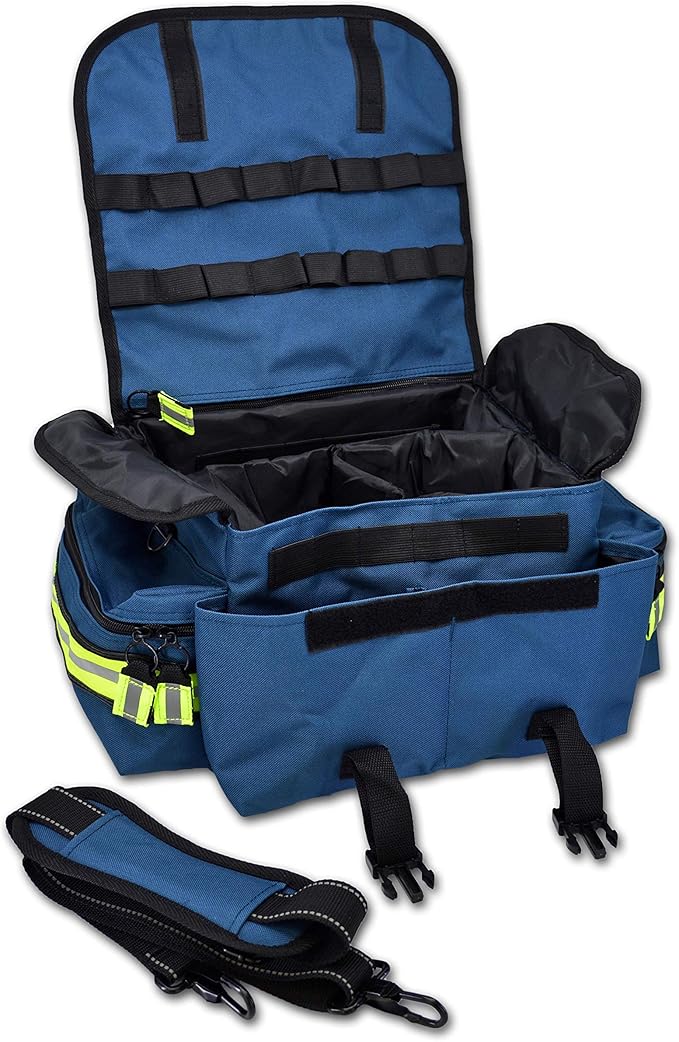 Lightning X Small First Responder EMT EMS Trauma Bag Stocked First Aid Fill Kit B (Navy Blue)