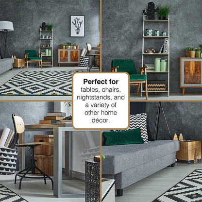 SOFTTOUCH 1 1/2" Round Heavy Duty Felt Furniture Pads for Hardwood, Beige (24 Pack)