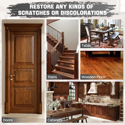 Wood Filler Sticks, Set of 21 Wood Floor Scratch Repair Kit, Wax Sticks for Furniture Markers Repair Any Scratches, Scuffs, Cracks and Nail Holes on Furniture, Floors, Doors, Cabinets, Tables