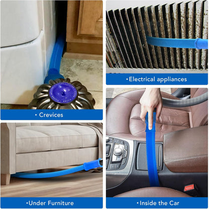 Sealegend Dryer Vent Cleaner Kit Vacuum Hose Attachment Compatible with Most Vacuum Cleaner, Quickly Lint Remover Cleaning Supplies
