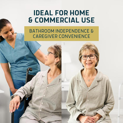 Lunderg Jasmine Scented Super Absorbent Commode Pads - Medical Grade Value Pack 250 Count - for Disposable Bedside Commode Liners, Adult Chairs, Portable Buckets & Camping Toilet Bags - Light Scent