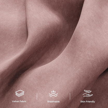 89” Futon Sofa Bed, Velvet Fabric Futon Couch Bed with 2 Square Pillows, Convertible Sleeper Sofa with Adjustable Backrest& Armrests, Modern Loveseat Sleeper for Living Room, Bedroom, Pink