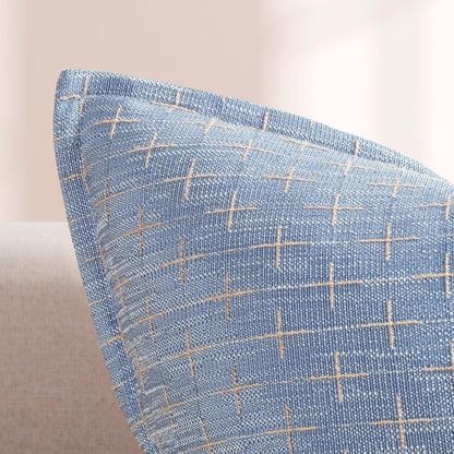 ZWJD Pillow Covers 20x20 Set of 2 Soft Polyester Textured Pillow Covers with Stylish Flange Edge Cozy Farmhouse Throw Pillows for Couch Bed Sofa Living Room